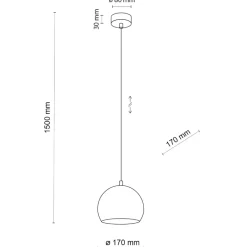 Lampadari Cucina-Selezionato da Mazzolaluce Lampadario per tavolo da cucina beige a cupola