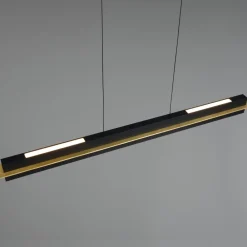Lampadari Cucina-Selezionato da Mazzolaluce Lampadario per tavolo da cucina nero led da 2700k a 5000k dimmerabile