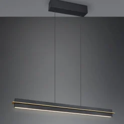 Lampadari Cucina-Selezionato da Mazzolaluce Lampadario per tavolo da cucina nero led da 2700k a 5000k dimmerabile