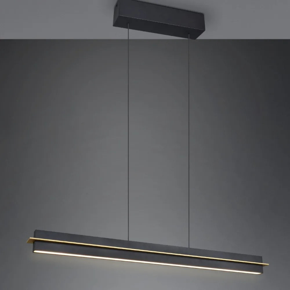 Lampadari Cucina-Selezionato da Mazzolaluce Lampadario per tavolo da cucina nero led da 2700k a 5000k dimmerabile