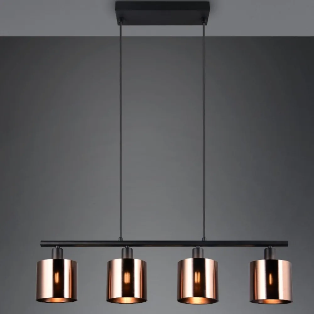 Lampadari Cucina-Selezionato da Mazzolaluce Lampadario per tavolo da cucina bronzo paralumi in vetro