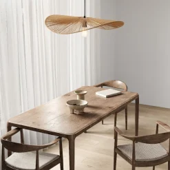 Lampadari Cucina-Selezionato da Mazzolaluce Lampadario per tavolo da cucina in rattan e corda di carta