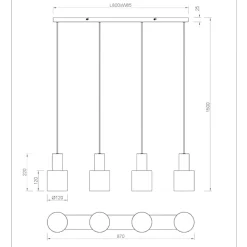 Lampadari Cucina-Selezionato da Mazzolaluce Lampadario per tavolo da cucina multicolor
