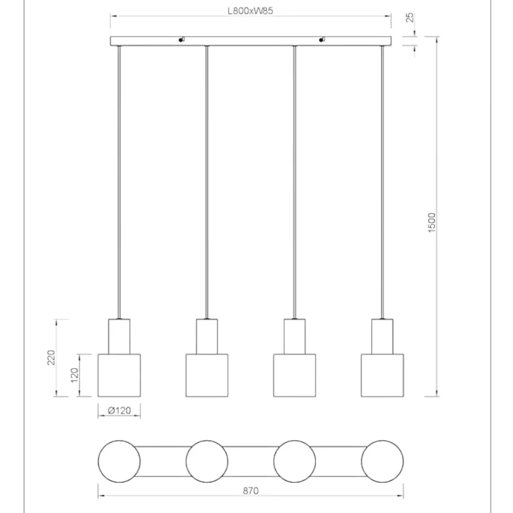 Lampadari Cucina-Selezionato da Mazzolaluce Lampadario per tavolo da cucina multicolor