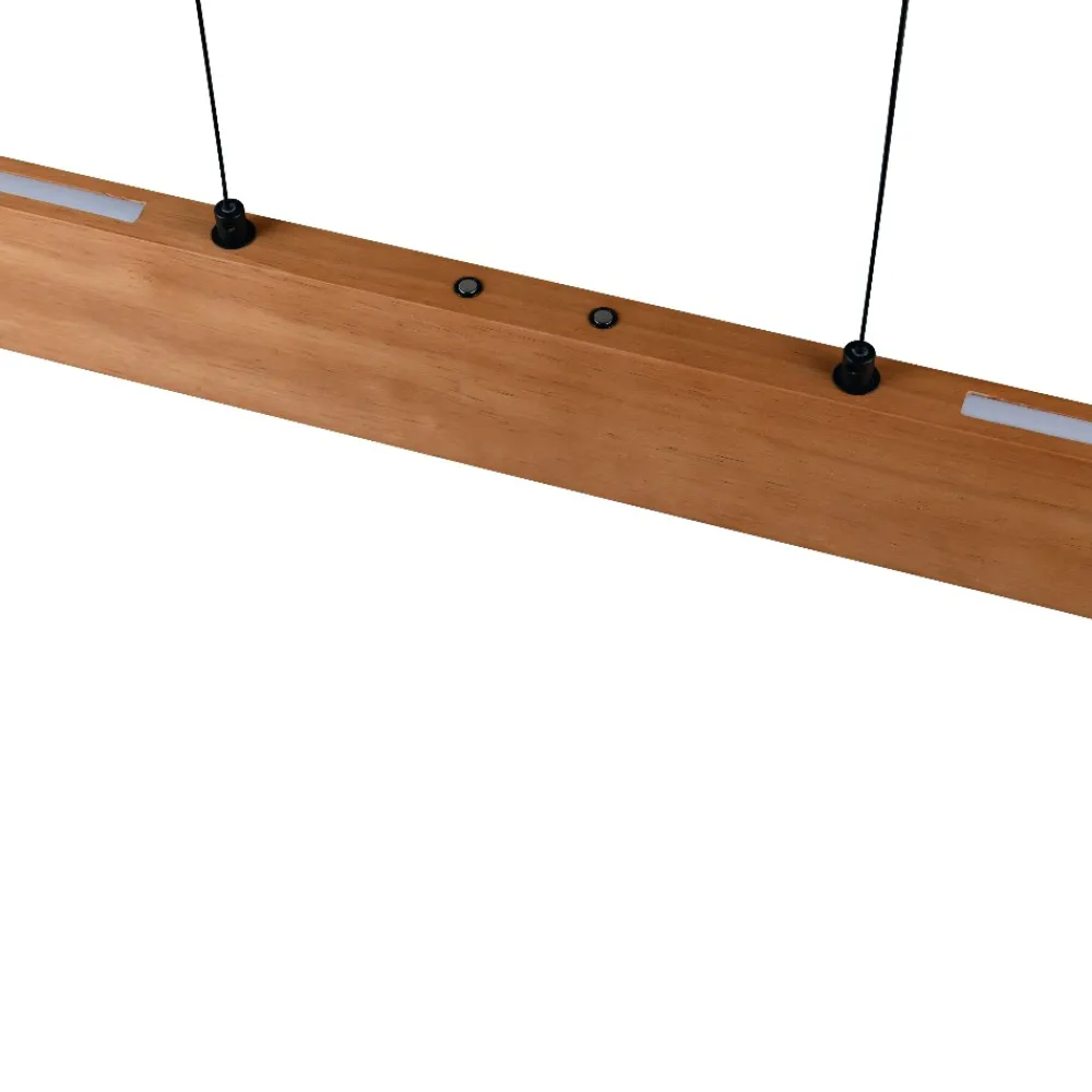 Lampadari Cucina-Selezionato da Mazzolaluce Lampadario per tavolo da cucina barra di legno 150cm