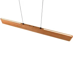 Lampadari Cucina-Selezionato da Mazzolaluce Lampadario per tavolo da cucina barra di legno 150cm