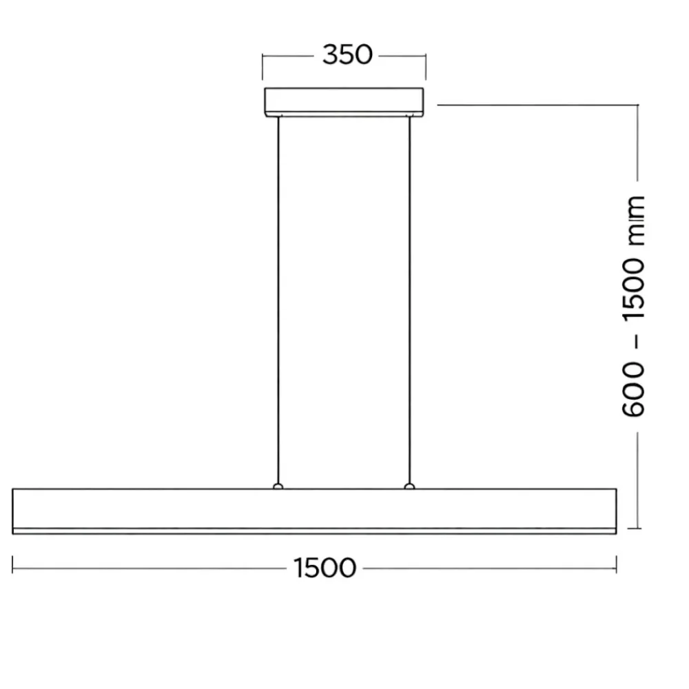 Lampadari Cucina-Selezionato da Mazzolaluce Lampadario per tavolo da cucina barra di legno 150cm