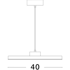 Lampadari Cucina-Selezionato da Mazzolaluce Lampadario per tavolo da pranzo tondo bianco led 3000k dimmerabile