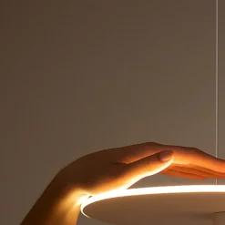 Lampadari Moderni-Perenz Illuminazione Lampadario per tavolo da pranzo led biemissione 3000k stream perenz bianco