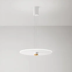 Lampadari Moderni-Perenz Illuminazione Lampadario per tavolo da pranzo led biemissione 3000k stream perenz bianco
