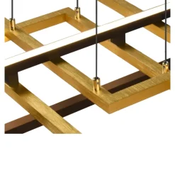 Lampadari Moderni-Selezionato da Mazzolaluce Lampadario per tavolo da soggiorno oro led 34w 3000k dimmerabile