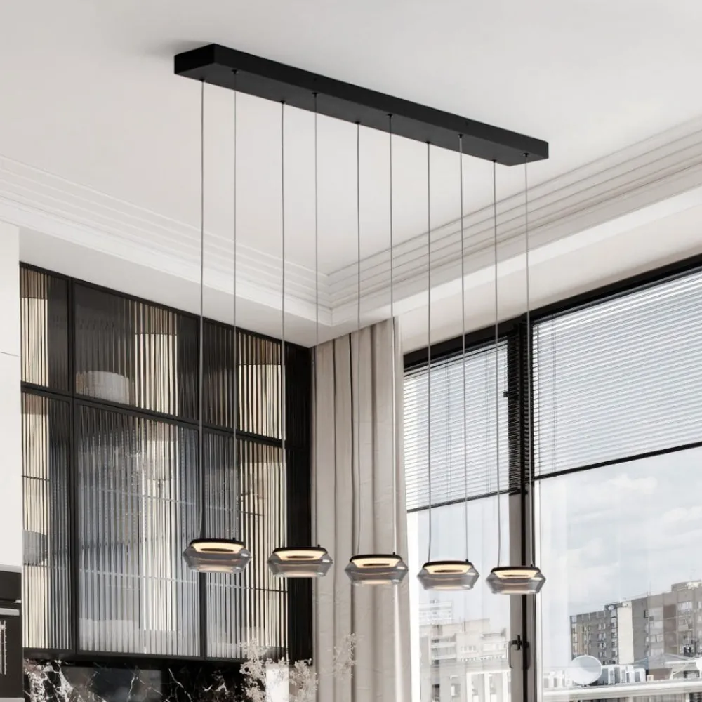 Lampadari Cucina-Selezionato da Mazzolaluce Lampadario per tavolo sala da pranzo cucina moderna led 40w 3000k