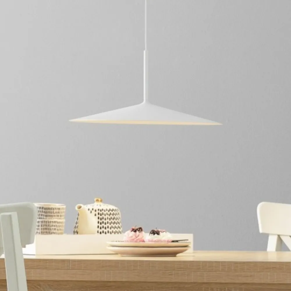 Lampadari Cucina-Linea Light Lampadario poe plus bianca led 15w 3000k per cucina