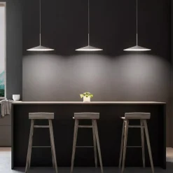 Lampadari Cucina-Linea Light Lampadario poe plus bianca led 15w 3000k per cucina
