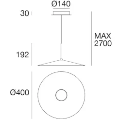 Lampadari Cucina-Linea Light Lampadario poe plus bianca led 15w 3000k per cucina
