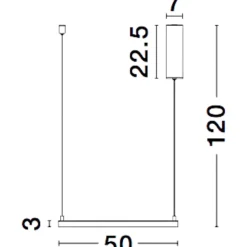 Lampadari Moderni-Selezionato da Mazzolaluce Lampadario quadrato 50cm moderno nero led 3000k dimmerabile