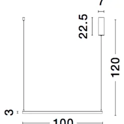 Lampadari Moderni-Selezionato da Mazzolaluce Lampadario quadrato 100cm nero moderno led 50w 3000k dimmerabile