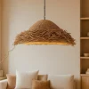 Lampadari Moderni-Selezionato da Mazzolaluce Lampadario rattan alga marina intrecciata