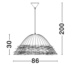 Lampadari Moderni-Selezionato da Mazzolaluce Lampadario rattan alga marina intrecciata