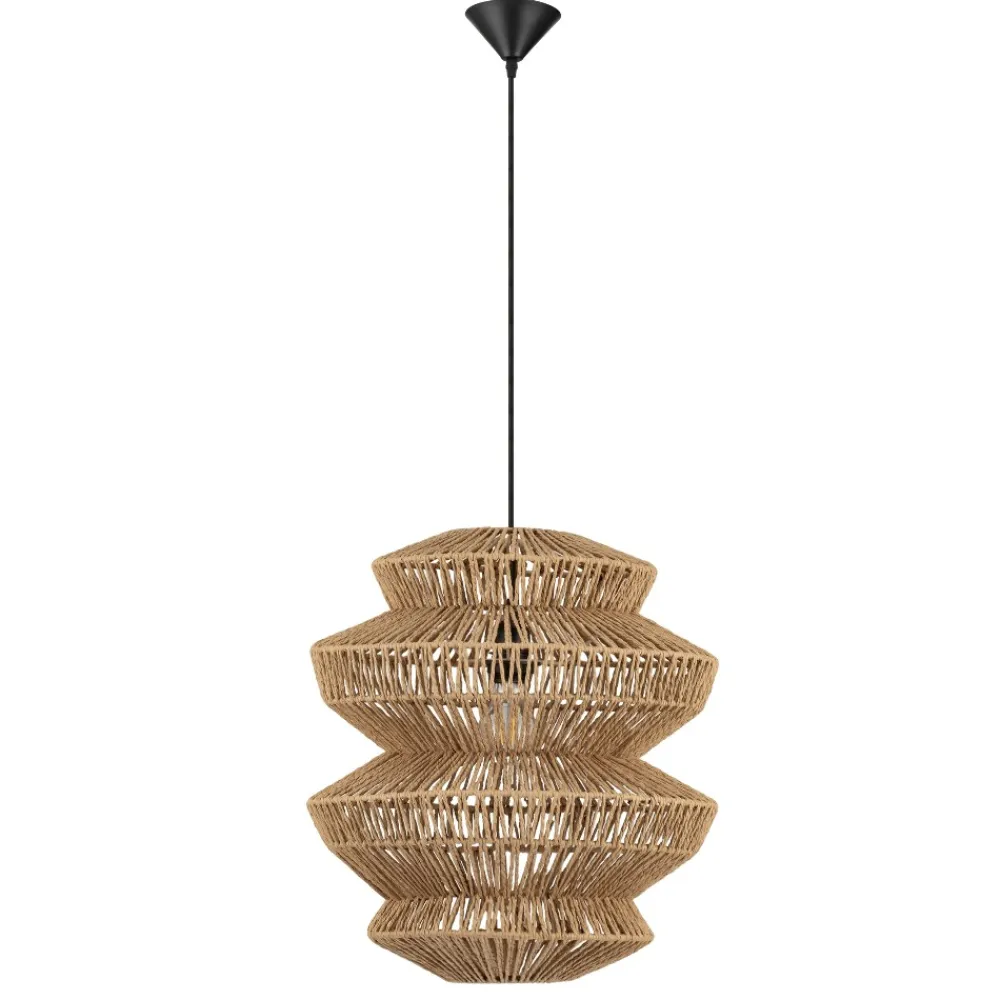 Lampadari Moderni-Selezionato da Mazzolaluce Lampadario rattan naturale intrecciato 40 cm