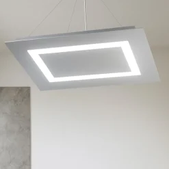 Lampadari Moderni-Top Light Lampadario rettangolare grigio moderno toplight carpet