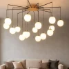 Lampadari Moderni-Ideal Lux Lampadario rhapsody sp16 oro nero per soggiorno moderno