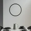 Lampadari Moderni-Selezionato da Mazzolaluce Lampadario rotonda cerchio nero 60cm led 36w 3000k