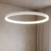 Lampadari Moderni-Vivida International Lampadario rotondo bianco led 60w 3000k 4000k vivida lifering
