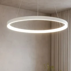 Lampadari Moderni-Vivida International Lampadario rotondo bianco led 60w 3000k 4000k vivida lifering