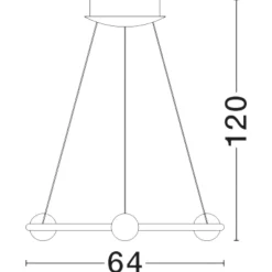Lampadari Moderni-Selezionato da Mazzolaluce Lampadario rotondo nero per soggiorno moderno led 3000k dimmerabile