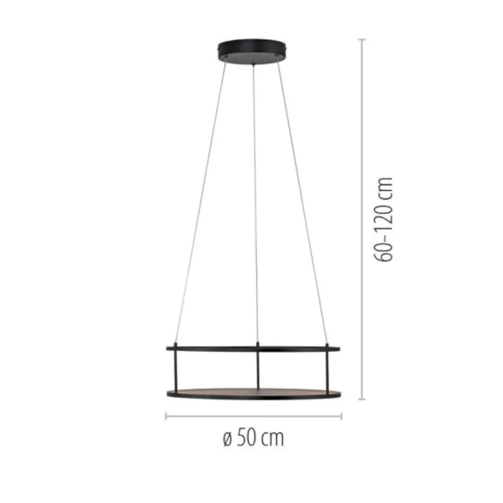 Lampadari Cucina-Selezionato da Mazzolaluce Lampadario rotondo porta oggetti bianco doppia luce led 3000k dimmerabile