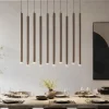 Lampadari Moderni-Selezionato da Mazzolaluce Lampadario sabbia cilindri rigati a sospensione per tavolo sala da pranzo moderno