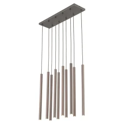 Lampadari Moderni-Selezionato da Mazzolaluce Lampadario sabbia cilindri rigati a sospensione per tavolo sala da pranzo moderno