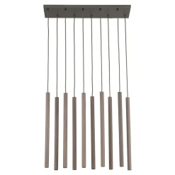 Lampadari Moderni-Selezionato da Mazzolaluce Lampadario sabbia cilindri rigati a sospensione per tavolo sala da pranzo moderno