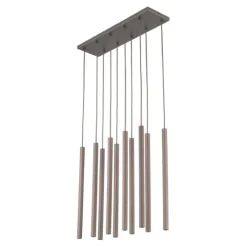 Lampadari Moderni-Selezionato da Mazzolaluce Lampadario sabbia cilindri rigati a sospensione per tavolo sala da pranzo moderno