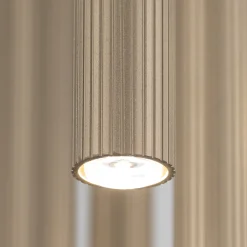 Lampadari Moderni-Selezionato da Mazzolaluce Lampadario sabbia cilindri rigati a sospensione per tavolo da soggiorno moderno