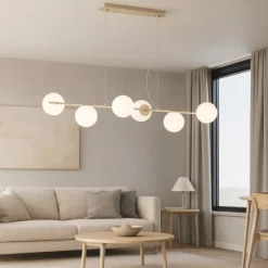 Lampadari Moderni-Top Light Lampadario sabbia per soggiorno moderno boomerang