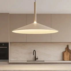 Lampadari Cucina-Selezionato da Mazzolaluce Lampadario saliscendi colore cenere per cucina moderna 16w 3000k