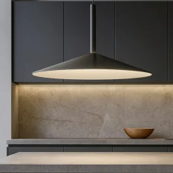 Lampadari Cucina-Selezionato da Mazzolaluce Lampadario saliscendi nero per cucina moderna led 12w 3000k