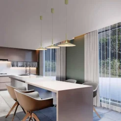 Lampadari Cucina-Selezionato da Mazzolaluce Lampadario saliscendi nero per cucina moderna led 12w 3000k