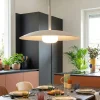 Lampadari Cucina-Selezionato da Mazzolaluce Lampadario saliscendi per cucina led 3000k disco bianco
