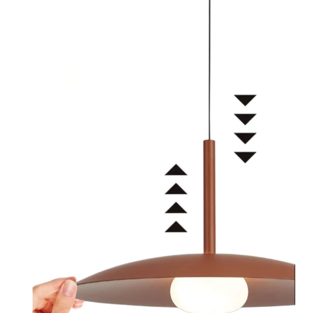 Lampadari Cucina-Selezionato da Mazzolaluce Lampadario saliscendi per cucina led 3000k disco bianco