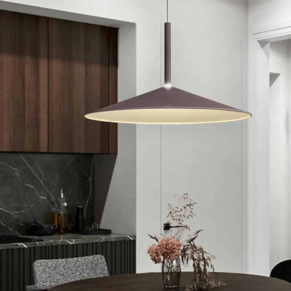 Lampadari Cucina-Selezionato da Mazzolaluce Lampadario saliscendi per cucina moderna marrone 16w 3000k