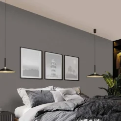 Lampadari Cucina-Selezionato da Mazzolaluce Lampadario saliscendi per cucina moderna marrone 16w 3000k