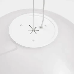 Lampadari Moderni-Selezionato da Mazzolaluce Lampadario sfera bianco sfumato in vetro 50 cm led 15w 3000k dimmerabile