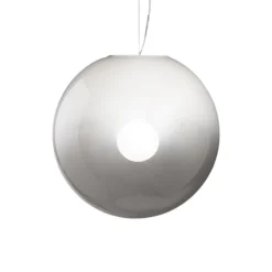 Lampadari Moderni-Perenz Illuminazione Lampadario sfera di vetro 40cm bianco sfumato moon perenz
