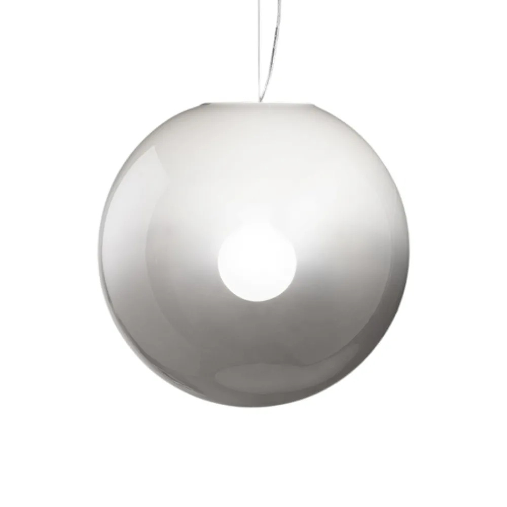 Lampadari Moderni-Perenz Illuminazione Lampadario sfera di vetro 40cm bianco sfumato moon perenz