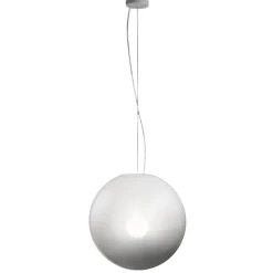 Lampadari Moderni-Perenz Illuminazione Lampadario sfera di vetro 40cm bianco sfumato moon perenz