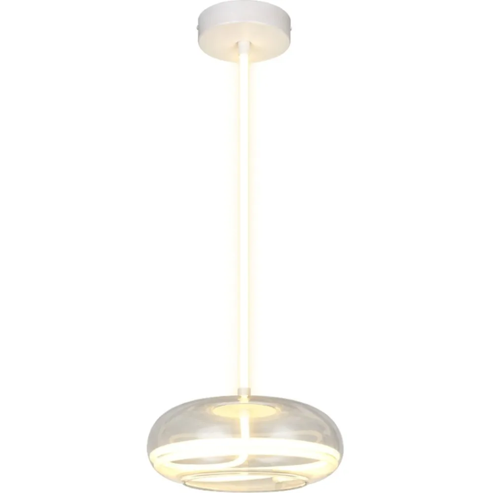 Lampadari Cucina-Selezionato da Mazzolaluce Lampadario sfera vetro trasparente per cucina moderna led 26w 4000k