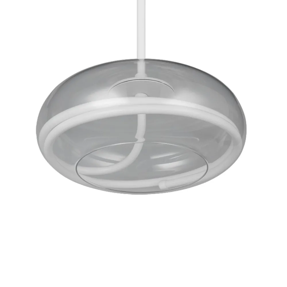 Lampadari Cucina-Selezionato da Mazzolaluce Lampadario sfera vetro trasparente per cucina moderna led 26w 4000k